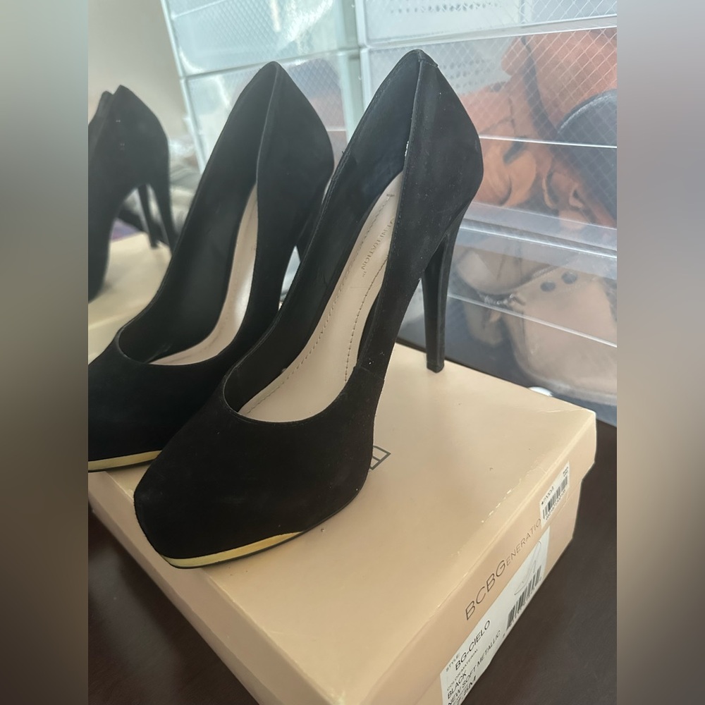 BCBG black heels